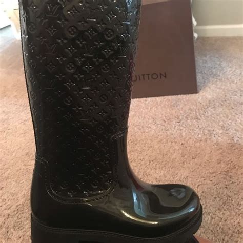 rain boot louis vuitton|louis vuitton thigh boots.